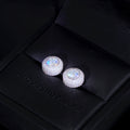 925s VVS1 Moissanite Cluster Halo Earrings