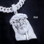 925S & VVS Moissanite Jesus In White Gold
