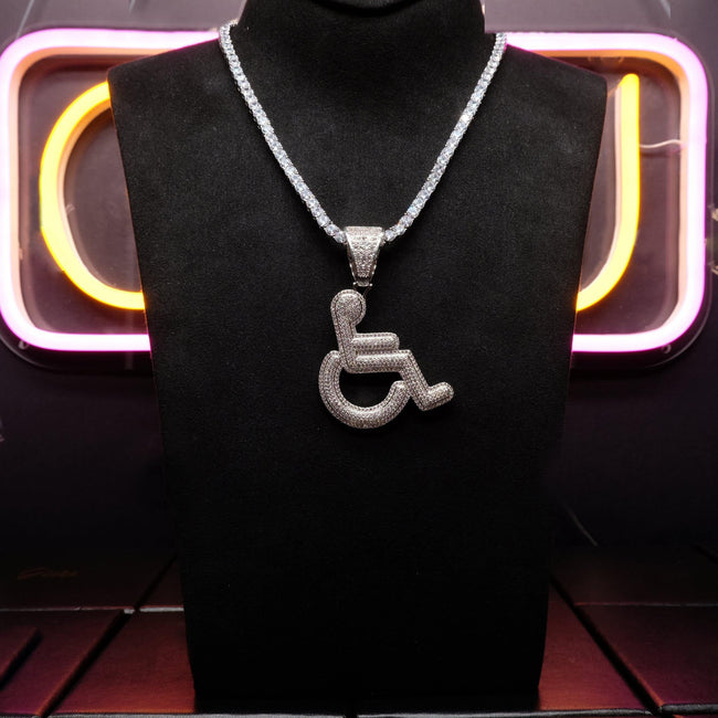 18K Gold-Plated Disabled Sign Necklace Main Image
