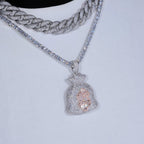 Iced Money Bag Necklace