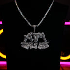 New 18K Gold-Plated ATM Iced Pendant