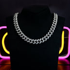 🔥New Flip buckle Iced Cuban Link Chain Silver