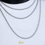 3MM White Gold Rope Chain