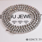 3mm 18K Gold-Plated Iced BlingBling Tennis Chain