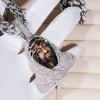 3D Enamel painting Iced Jesus Pendant