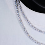 4mm 18K Gold-Plated Iced BlingBling Tennis Chain