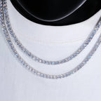 4mm 18K Gold-Plated Iced BlingBling Tennis Chain