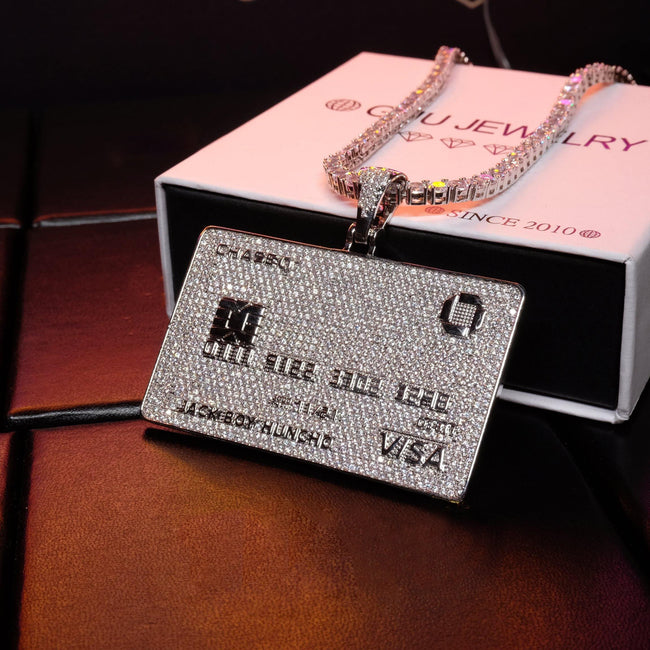 🔥New Credit Card Bank Card Iced Pendant Hover Image