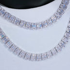 8mm Iced Square Baguette Tennis Chain