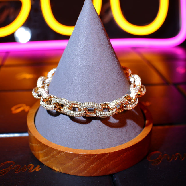 18K Gold-Plated Rope Link Bracelet Main Image
