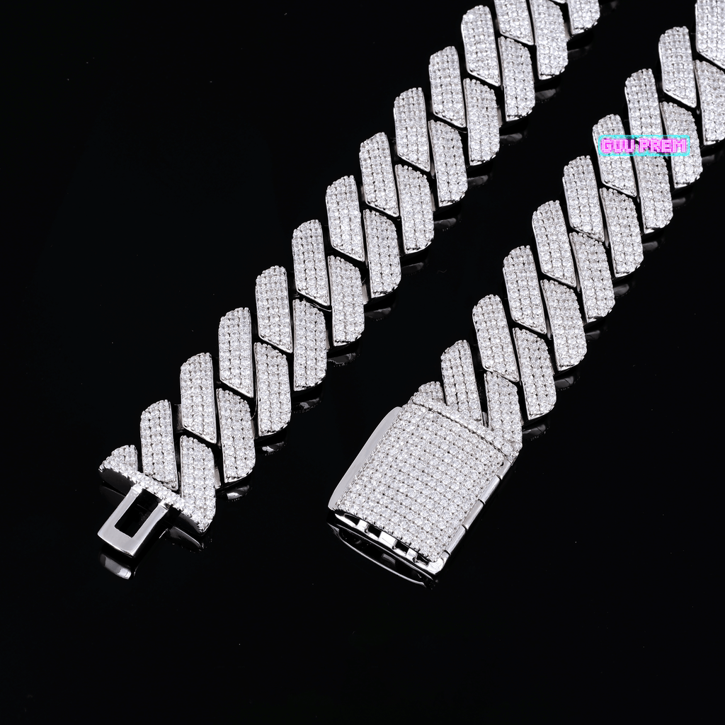 19mm Iced Prong Cuban Chain