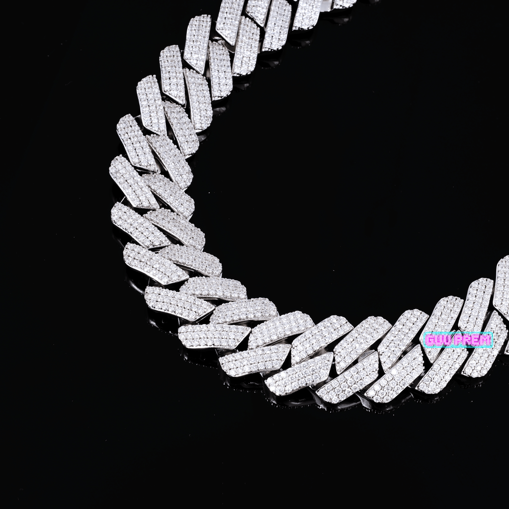 19mm Iced Prong Cuban Chain
