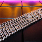 🔥New Flip buckle Iced Cuban Link Chain Silver