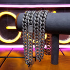 🔥New Flip buckle Iced Cuban Link Chain Silver