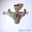 18K Gold-Plated Micro-inlay AAA CZ Bull Head Pendant