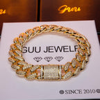 13MM 18K Gold-Plated Classic Miami Cuban Link Bracelet