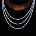 4mm 18K Gold-Plated Iced BlingBling Tennis Chain