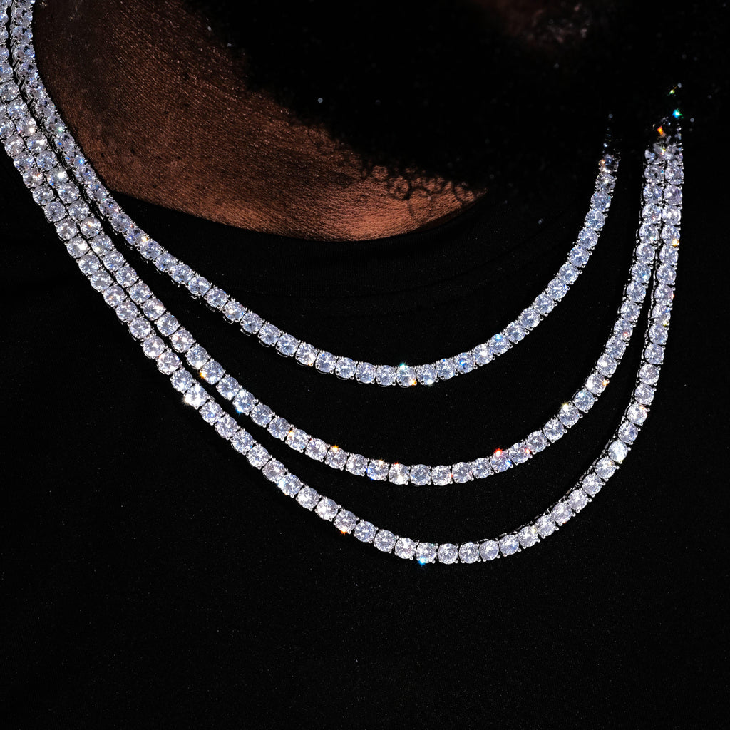 5mm 18K Gold-Plated Iced BlingBling Tennis Chain