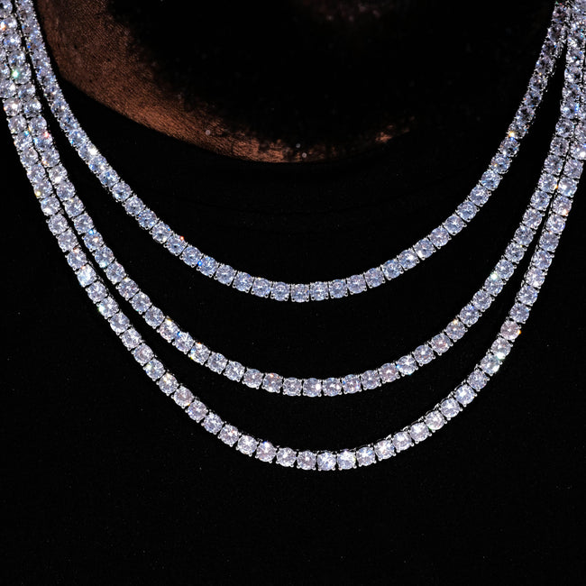 5mm 18K Gold-Plated Iced BlingBling Tennis Chain Main Image