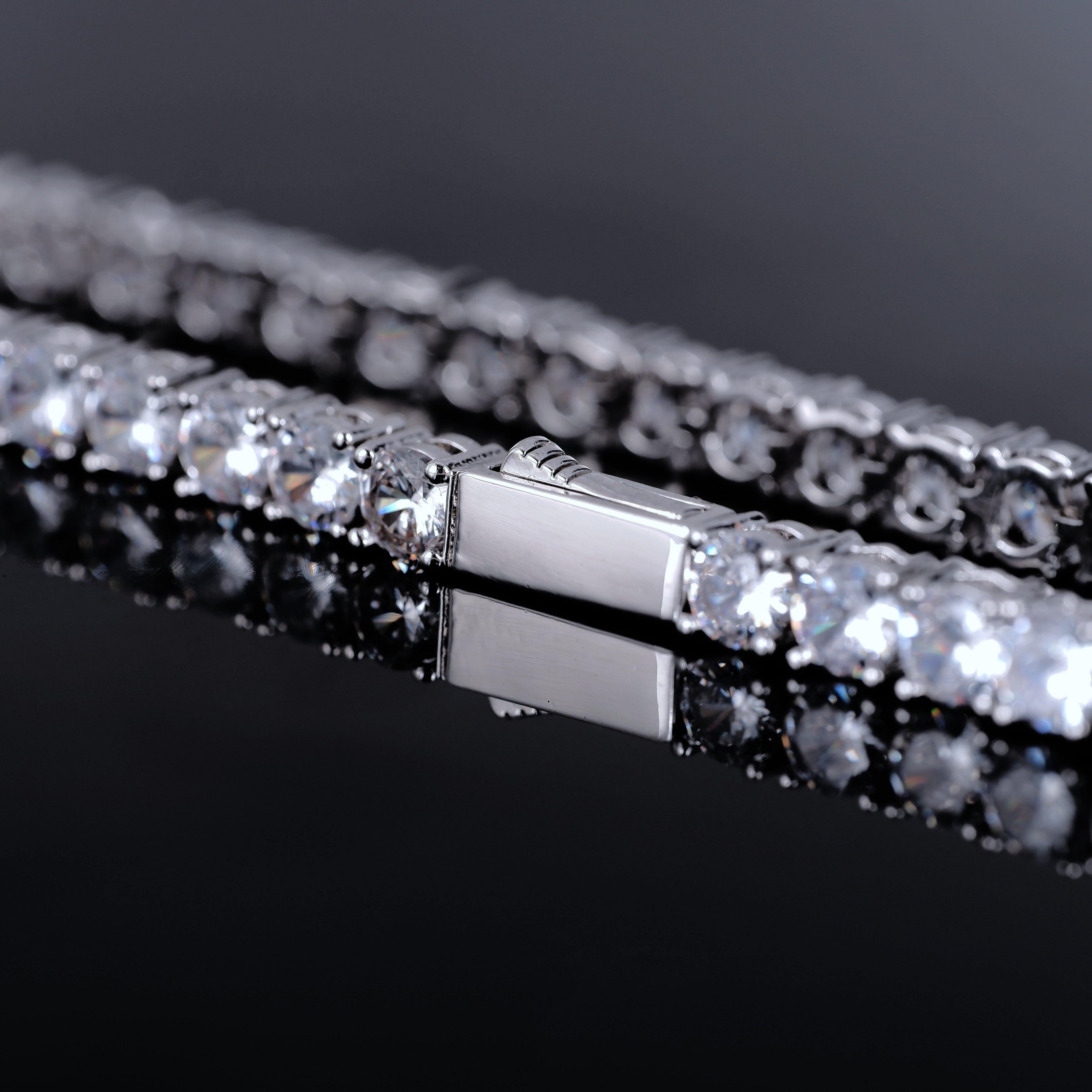 18k Gold-Plated  5mm AAA CZ Hip Hop Tennis Chain # Tennis Bracelet