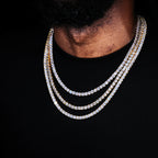 5mm 18K Gold-Plated Iced BlingBling Tennis Chain