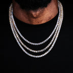 5mm 18K Gold-Plated Iced BlingBling Tennis Chain