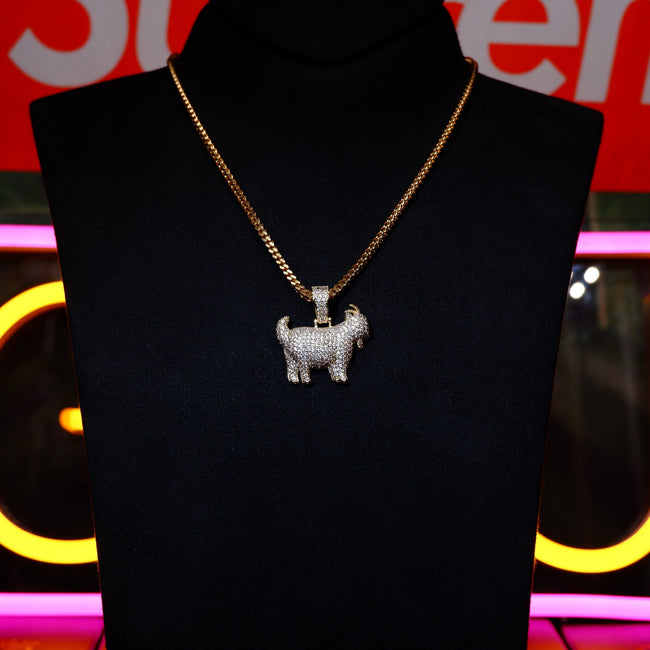 Iced 29mm Goat Iced Necklace Hover Image