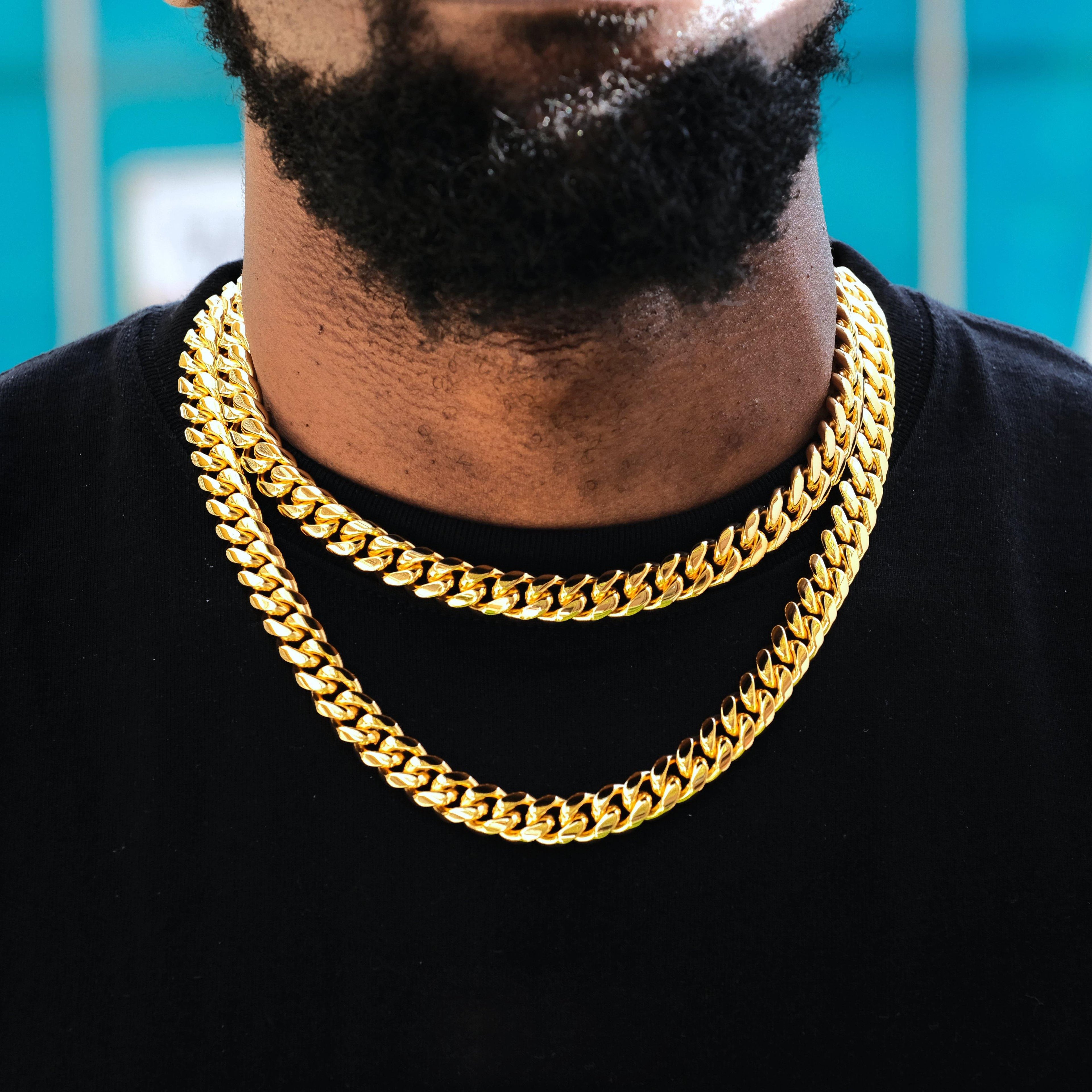 [Box Clasp]12mm Classic Miami Cuban