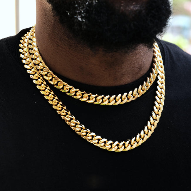 [Box Clasp]12mm Classic Miami Cuban Hover Image