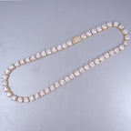 Glacier Clustered Tennis Chain in 18K Gold