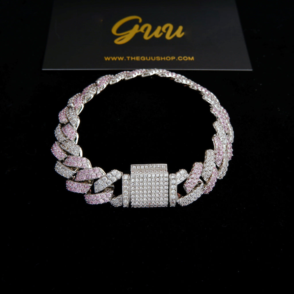 New Seamless Rhombic BlingBling Bracelet in Pink