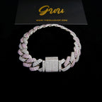New Seamless Rhombic BlingBling Bracelet in Pink