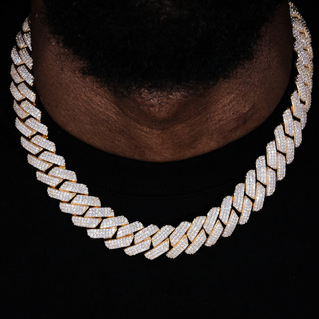 19mm Iced Prong Cuban Chain Main Image