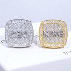 CUSTOM LETTER 3D ICED RING