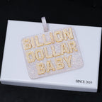 CUSTOM LETTER NECKLACE 3D BIG SQUARE