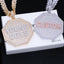 CUSTOM LETTER NECKLACE 3D BIG OCTAGON