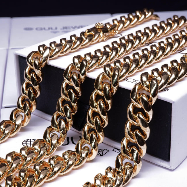12mm 18K Gold-Plated Classic Miami Cuban Link Main Image