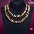 12mm 18K Gold-Plated Classic Miami Cuban Link