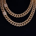 🔥New Flip buckle Iced Cuban Link Chain Gold-Plated