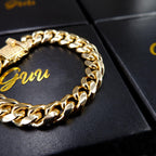 Iced Lock Cuban Link Bracelet