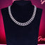 12mm 18K WhiteGold-Plated Classic Miami Cuban Link