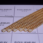 🔥New Flip buckle Iced Cuban Link Chain Gold-Plated