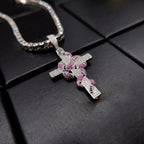🔥New Iced Cross and Snake Pendant
