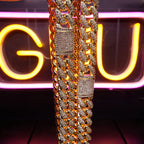 🔥New Flip buckle Iced Cuban Link Chain Gold-Plated