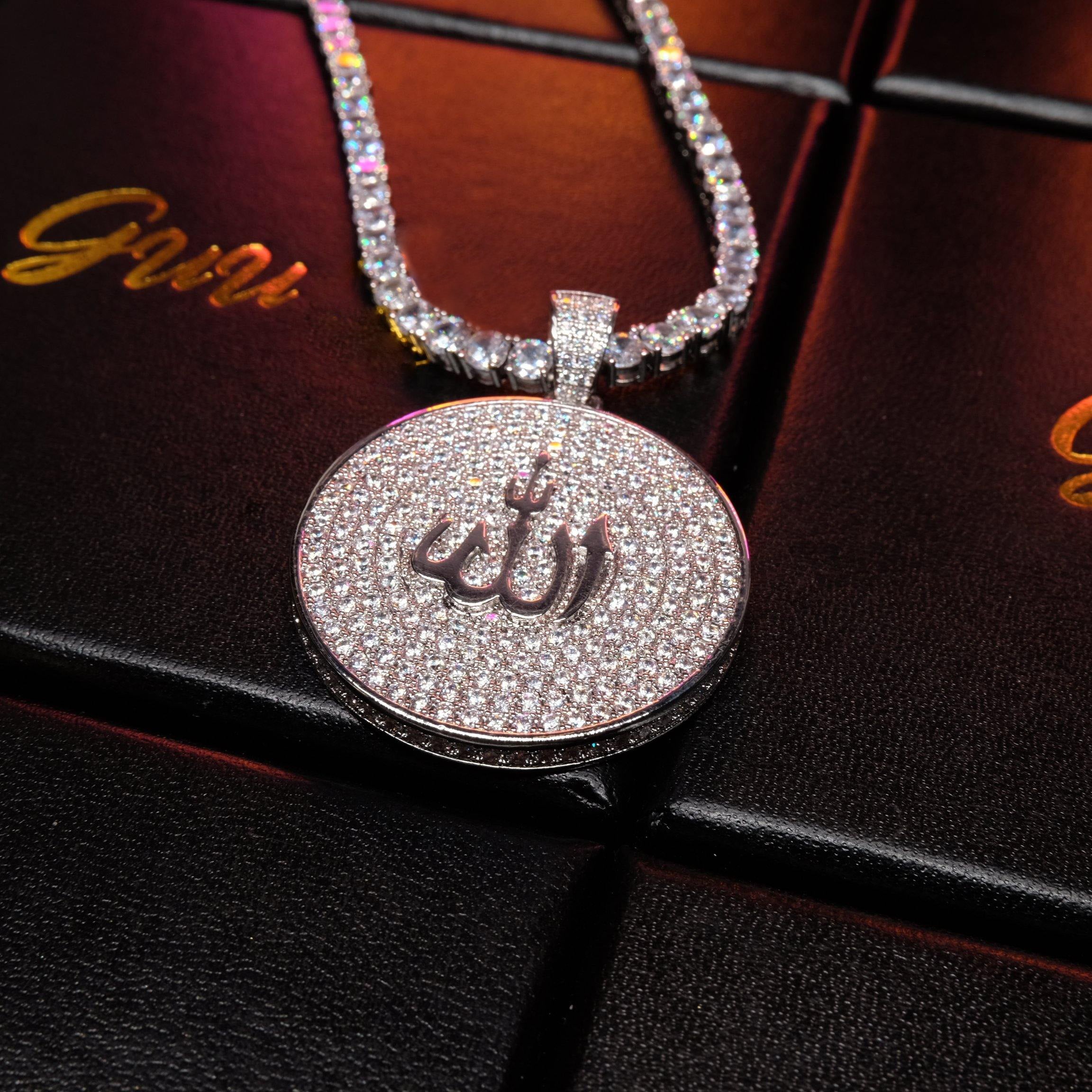 Iced Gold-Plated Retro Religion Islamic Pendant