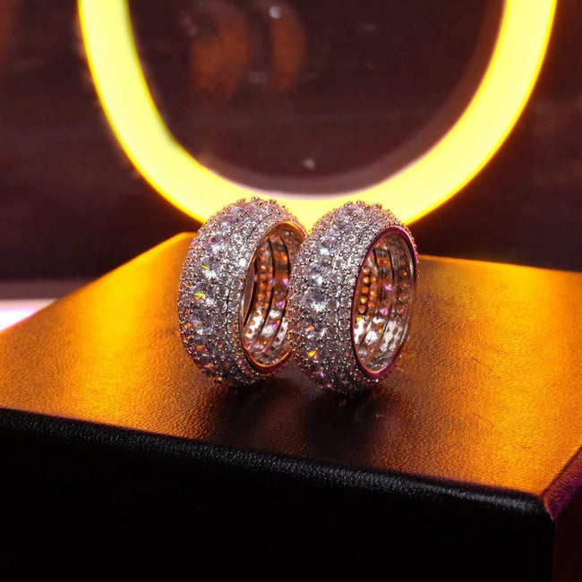 💎UPDATED 2020 Micro-inlay CZ Iced Ring Hover Image