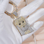 18K Gold-Plated Jesus Iced Necklace