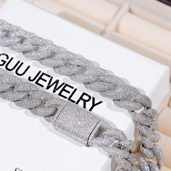 15mm 5-Row Iced Cuban Chain Main Image