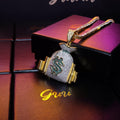 18K Yellow Gold-Plated Micro-inlay AAA CZ Dollar Money Bag Pendant