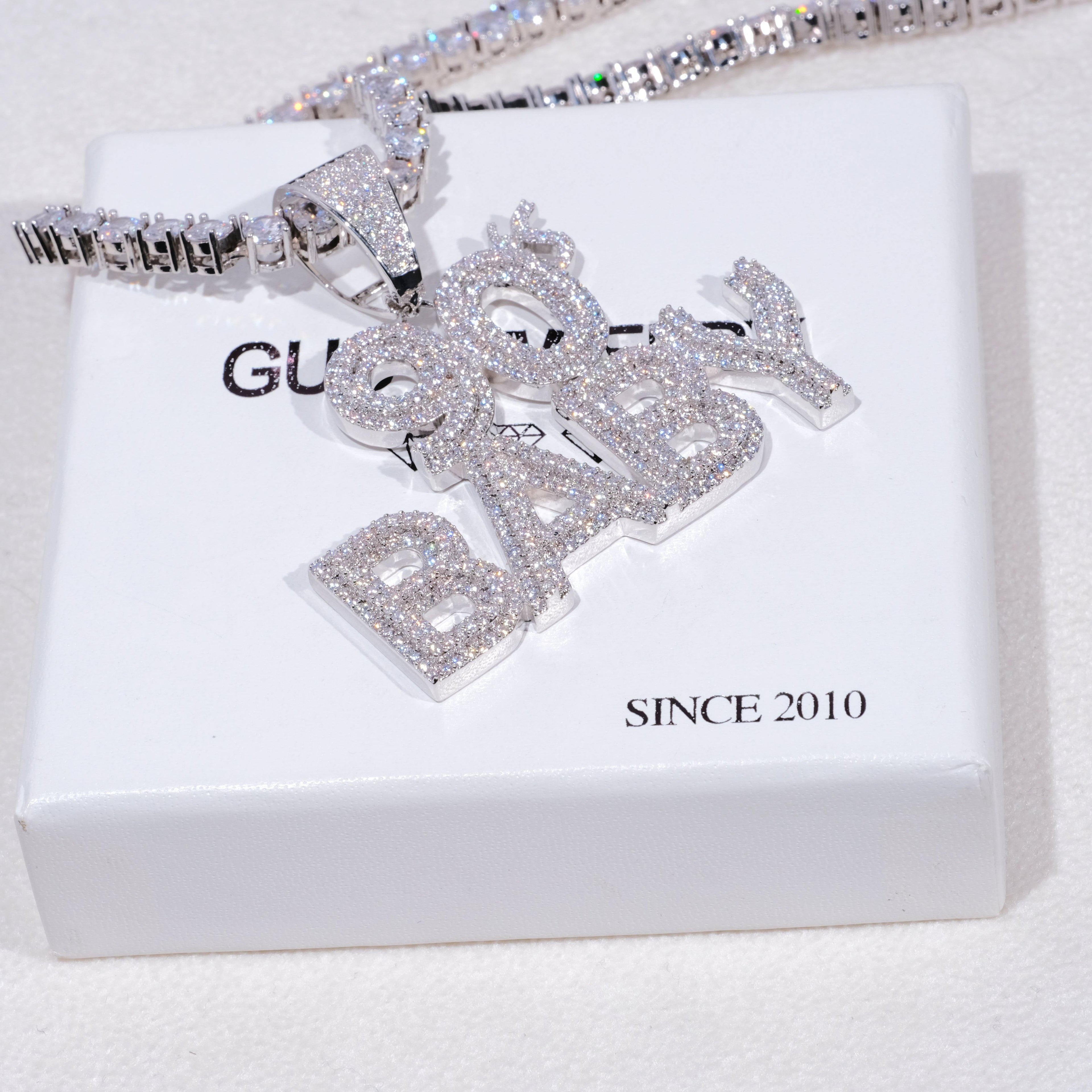Iced 90's Baby Two-Layer Necklace